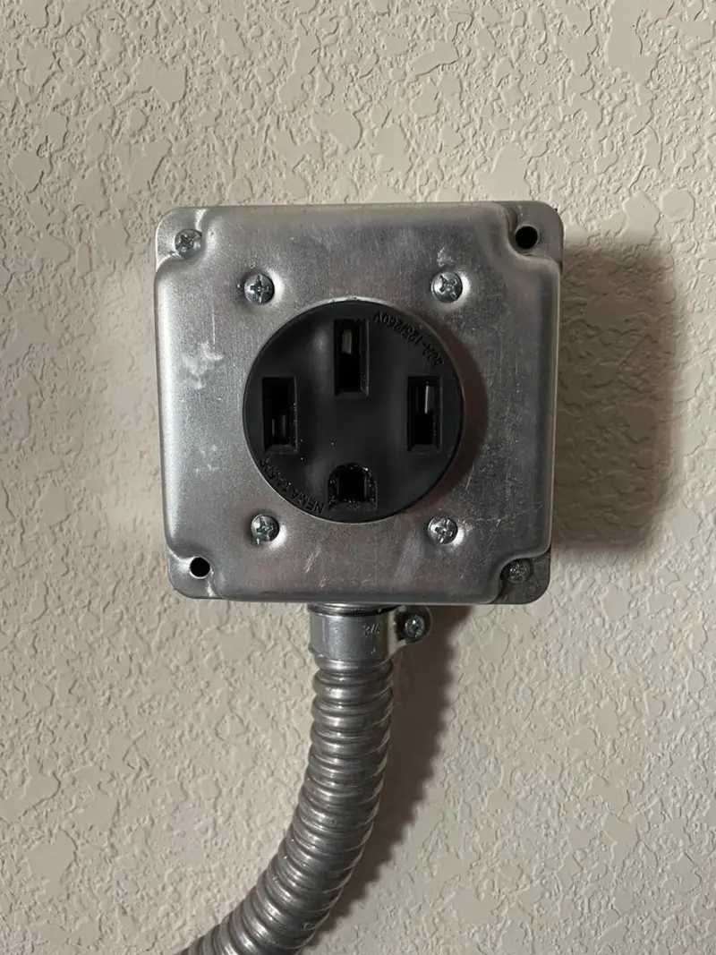 NEMA 14-50 outlet installed for Electrical Panel Upgrade in Baldwin